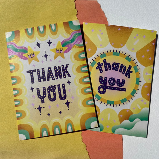 Sunshine Greeting Thank You Cards