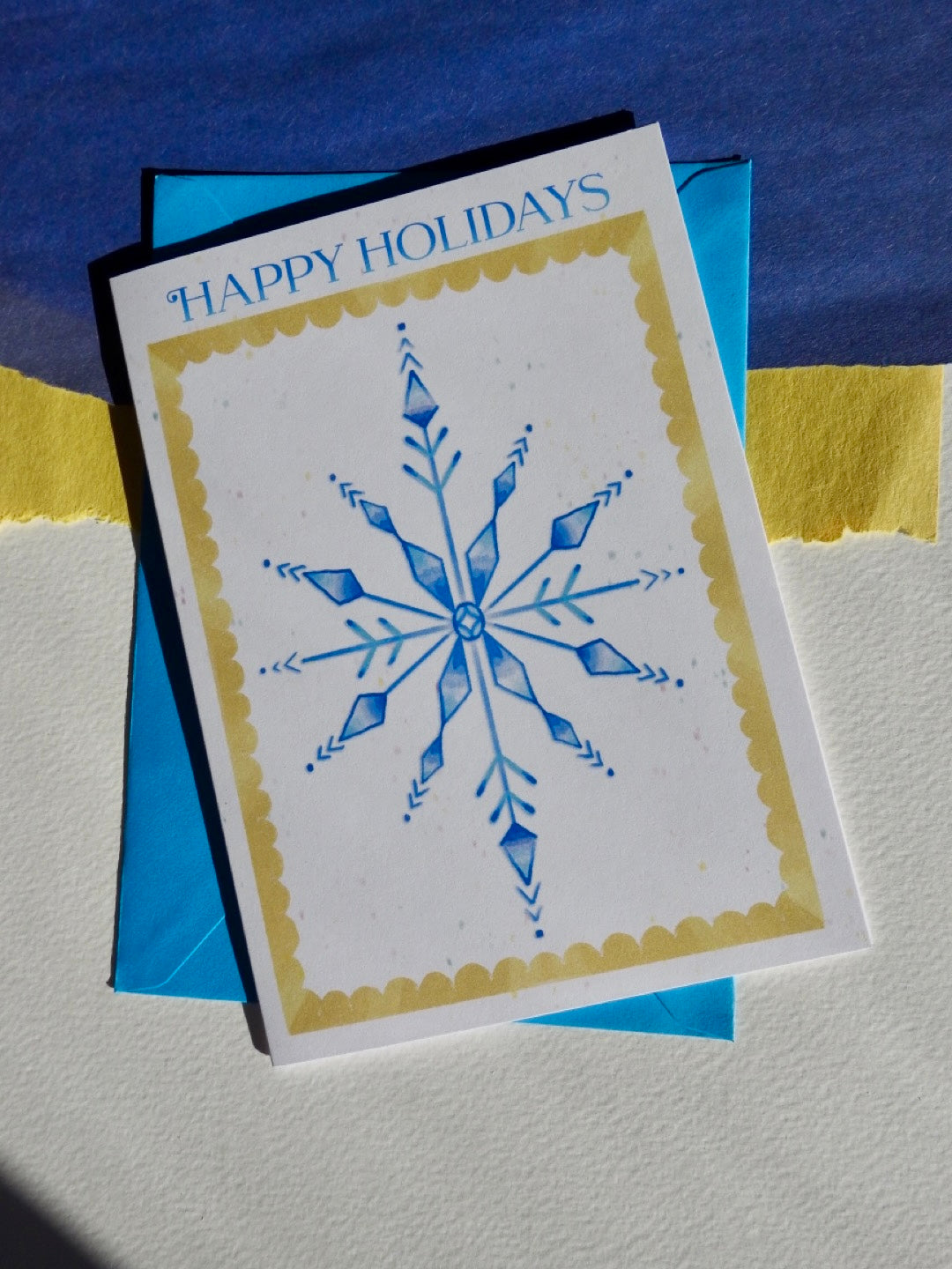 Snowflake Holidays Card