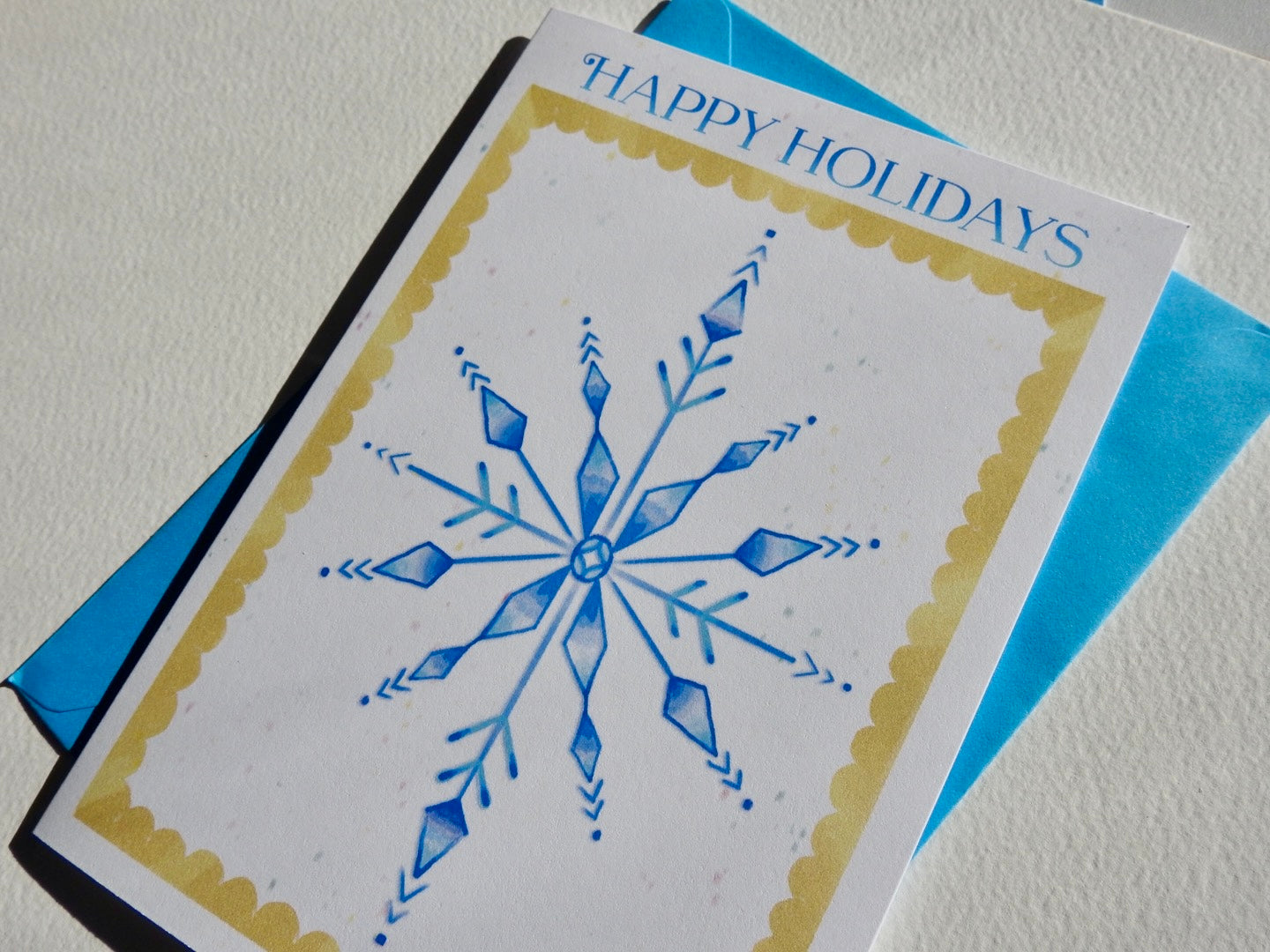 Snowflake Holidays Card